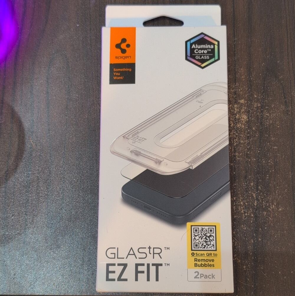 Spigen GLAS.tR EZ Fit Clear Tempered Glass iPhone 9H Oleophobic 2-Pack